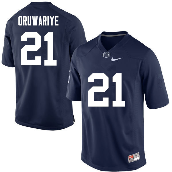 Men Penn State Nittany Lions #21 Amani Oruwariye College Football Jerseys-Navy